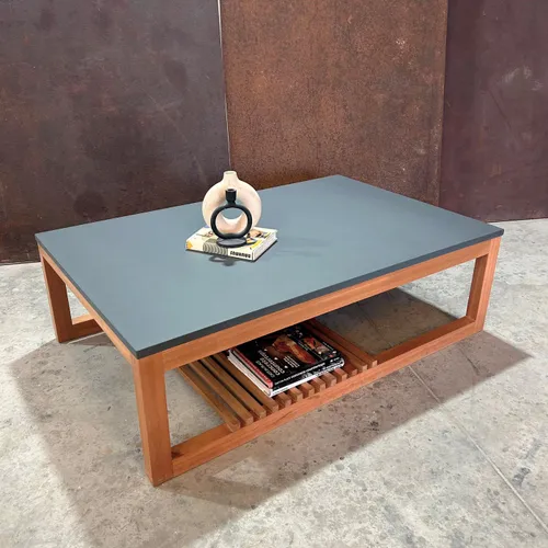Mesa de centro VIRGO en Gris - Mesas de living, Uruguay | Soy Mezcla