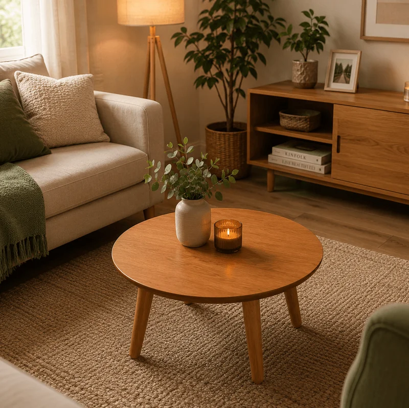 Mesa Ratona Aira 65cm - Madera Maciza en Marrón - Mesas de living, Uruguay | Balton, vista 4