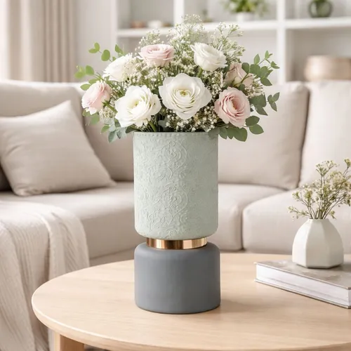 FLORERO PASTEL Verde en Verde - Decoración, Uruguay | Viasono