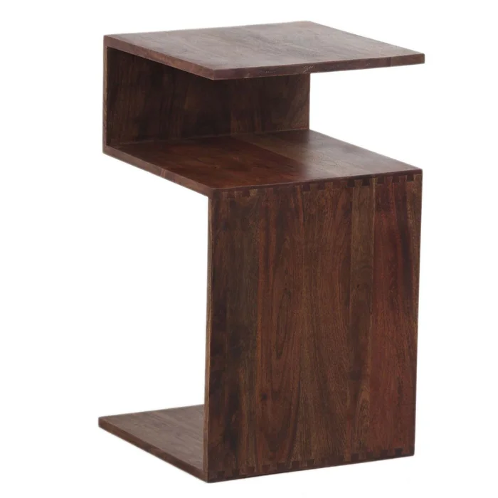 Mesa Auxiliar De Living Madera Marron Nut Almendra en Marrón - Mesas de living, Uruguay | Divino, vista 2