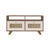 Mesa De Centro Living 2 Cajones 2 Estantes Con Patas en CINAMOMO OFF WHITE - Mesas de living, Uruguay | Soy Hogar, vista 3 de 8