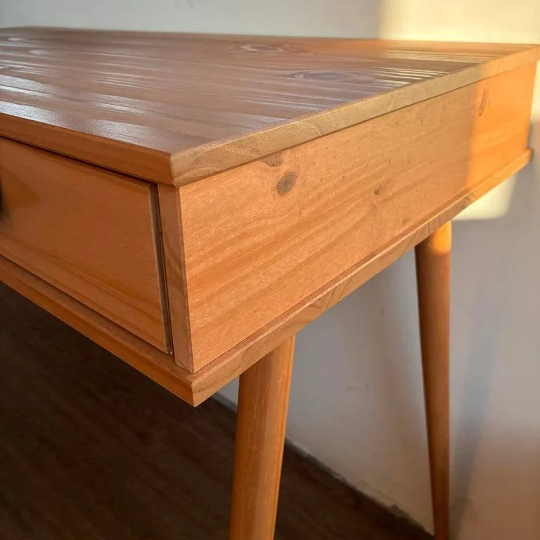 Escritorio 110cm Retro Milan - Madera Maciza en Madera natural - Escritorios, Uruguay | Balton, vista 4