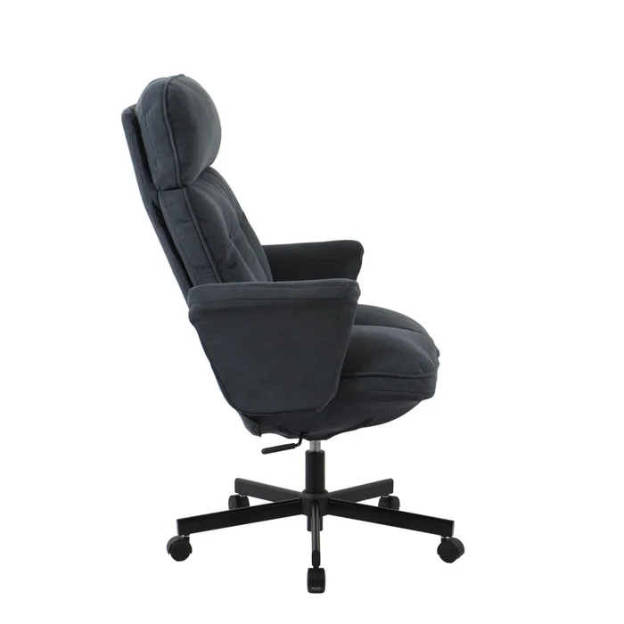 Silla De Oficina Gerencial Tela-y-metal Azul Cicerón en Azul - Sillas de escritorio, Uruguay | Divino, vista 4