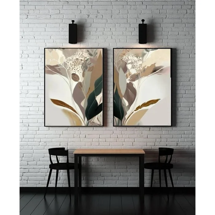 CUADRO CANVAS 60x90cm MARCO FLOR ABSTRACTA en Multicolor - Decoración de pared, Uruguay | Decohogar, vista 3