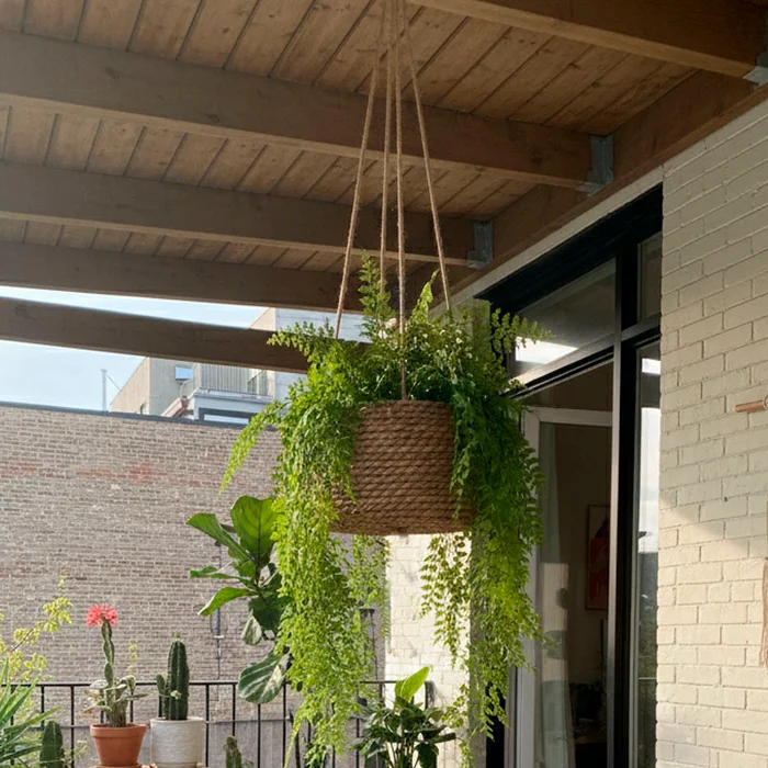 Macetero colgante Fedora grande - Macetas, Uruguay | Alta Gracia Deco, vista 2