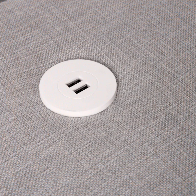 Sofa Retractil 3 Cuerpos Tela Gris Atlanta Gris Osc en Gris - Sillones y sofás, Uruguay | Divino, vista 9