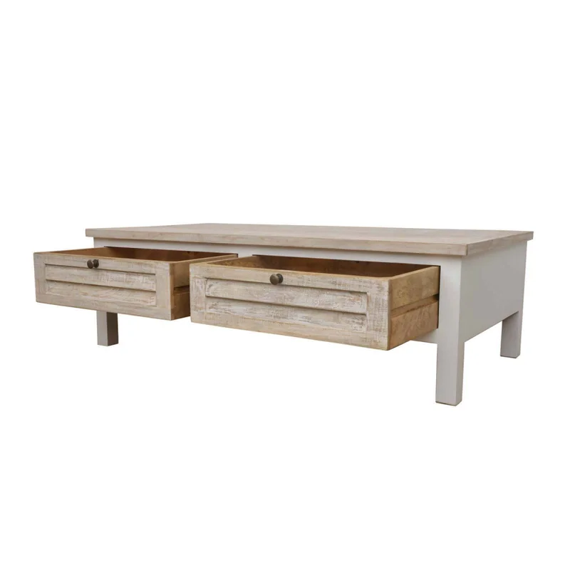 Mesa Ratona Madera-de-mango Natural-beige Costa Natural Blanco en NATURAL BLANCO - Mesas de living, Uruguay | Divino, vista 6