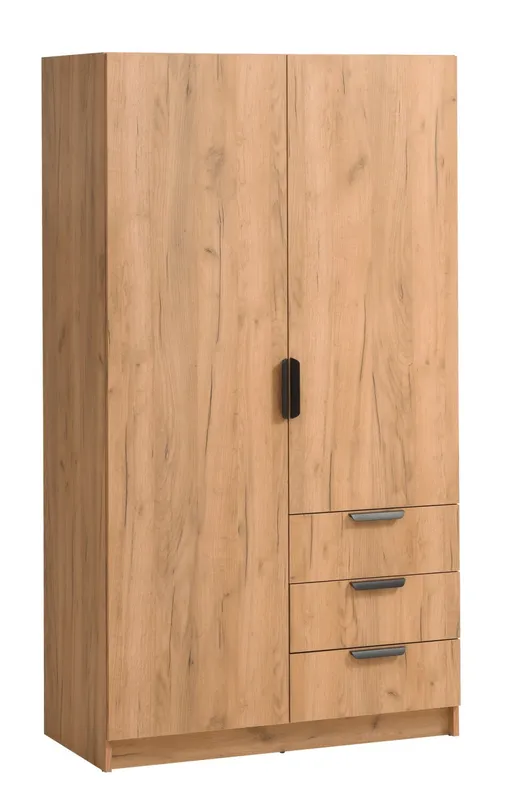 Armario JENSLEV 96x176 color roble en Madera natural - Roperos y placares, Uruguay | JYSK