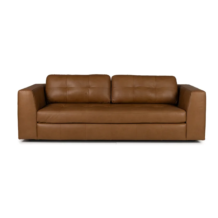 Sofá Amaro 3065 - Cuero Básico - 3 cuerpos - Brown en Beige - Sillones y sofás, Uruguay | NYR, vista 2