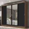 Ropero Placard Matrimonial Austin 4 Puertas Corredizas 215cm con 2 Esp - Roperos y placares, Uruguay | Balton, vista 12 de 42