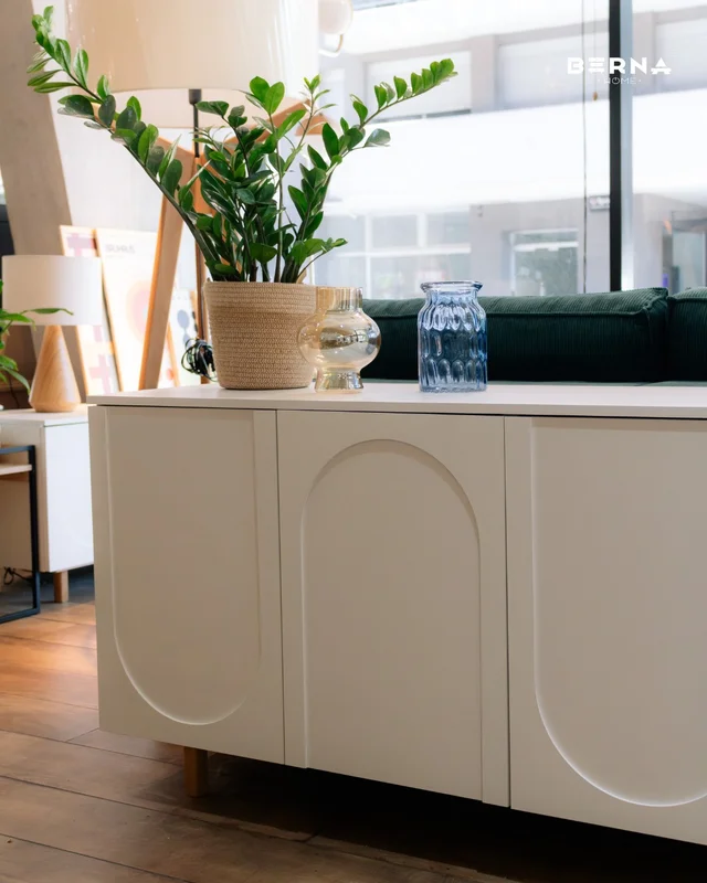 Aparador Buffet Arco 160 cm - Blanco en Madera natural - Aparadores y recibidores, Uruguay | Berna home, vista 3