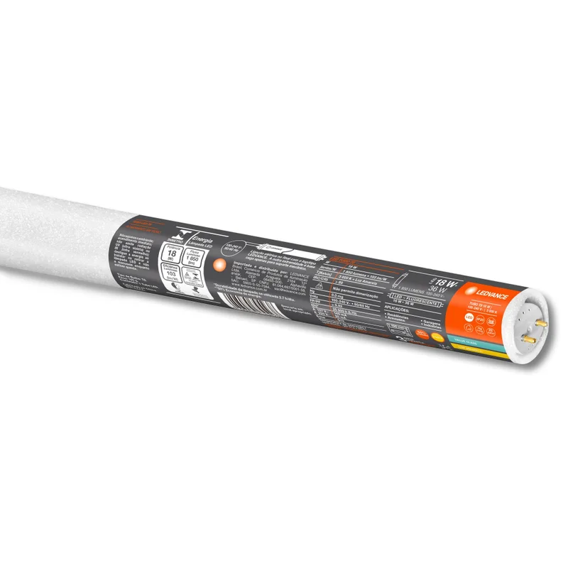 Tubo LED T8 18W LEDVANCE OSRAM G7 Luz Cálida en Blanco - Lámparas colgantes, Uruguay | Serlux, vista 3
