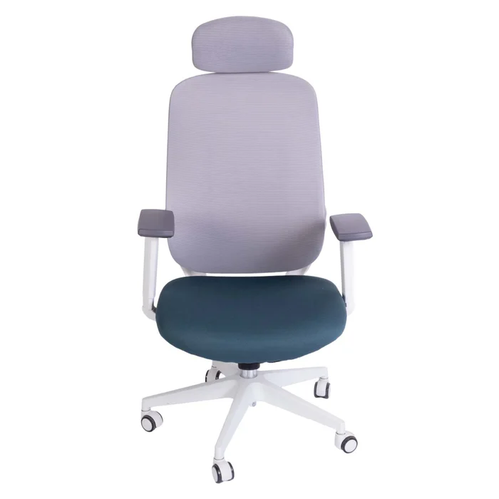 Silla De Oficina Malla Blanco Damasco en Multicolor - Escritorios y sillas de escritorio, Uruguay | Divino, vista 3
