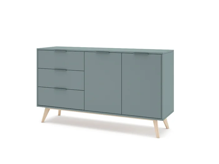 BARGUE?O PISCO 2 PUERTAS 3 CAJ 140 CMS KAKI 9902ZP - Muebles para TV, Uruguay | Rosas Hermanos, vista 2