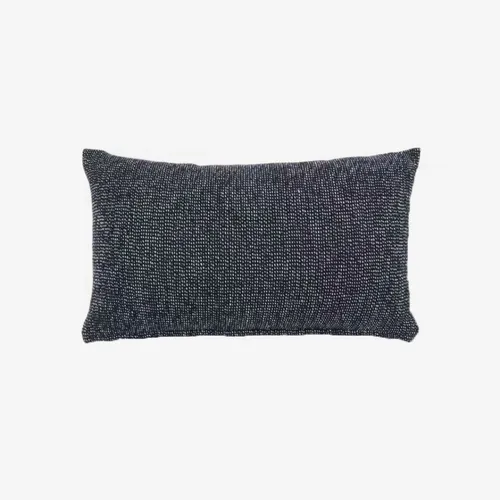 Almohadón Tapla mezcla algodón negro 30 x 50 cm en Negro - Textiles, Uruguay | Kavehome