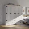 Ropero 4 Puertas - Madera Maciza - Línea Monterrey - Blanco - Roperos y placares, Uruguay | Ecowood, vista 2 de 4