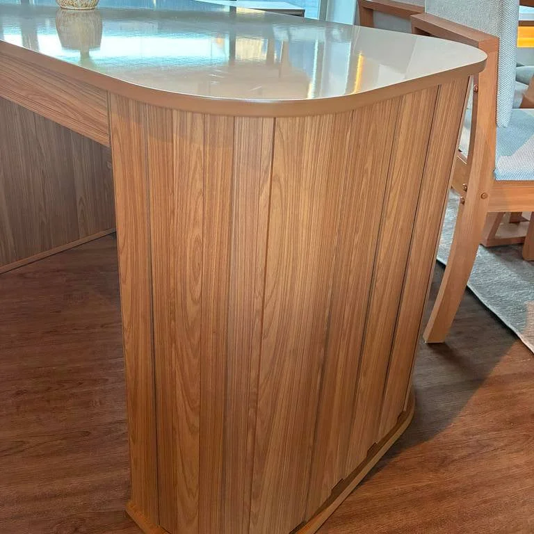 Escritorio Munich Curvo Mesa de Oficina C/1 Cajon 135cm 100% MDF - Escritorios, Uruguay | Balton, vista 4