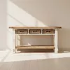 Consola - Mesa De Arrimo - Living Pino Natural-beige Am10 Nat/bco en Multicolor - Mesas de living, Uruguay | Divino, vista 1 de 4