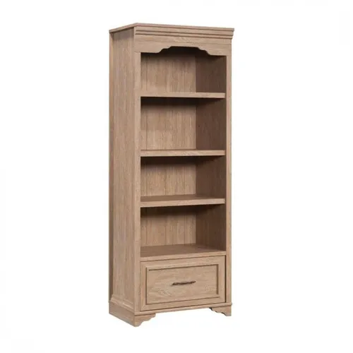 Biblioteca Multiuso 1 Cajón - Sauder - Rollingwood Country en Madera natural - Bibliotecas, Uruguay | Rústico Hogar