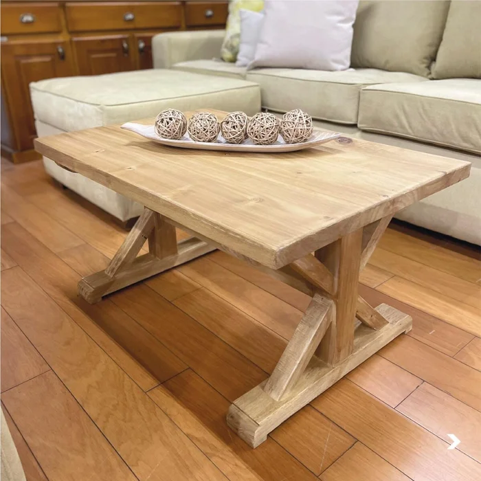 Mesa de living rustica 90cm — Serra Amoblamientos en Madera natural - Mesas de living, Uruguay | Serra Amoblamientos, vista 4