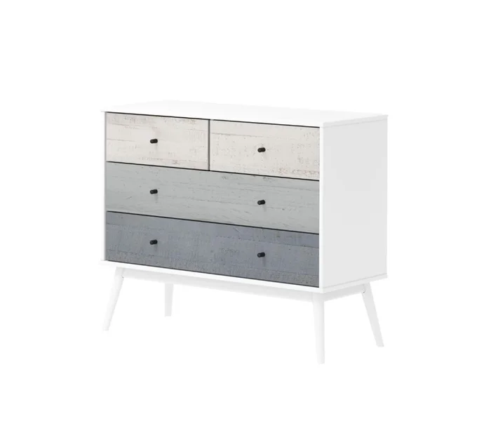 Comoda 4 Cajones - Linea Denver en Multicolor - Cómodas, Uruguay | Rústico Hogar