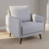 Butaca Tela Gris Charlotte en Gris - Sillones y sofás, Uruguay | Divino, vista 1 de 7