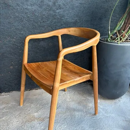 Silla de Comedor en teca en Madera natural - Butacas, banquetas y puffs, Uruguay | Balihai