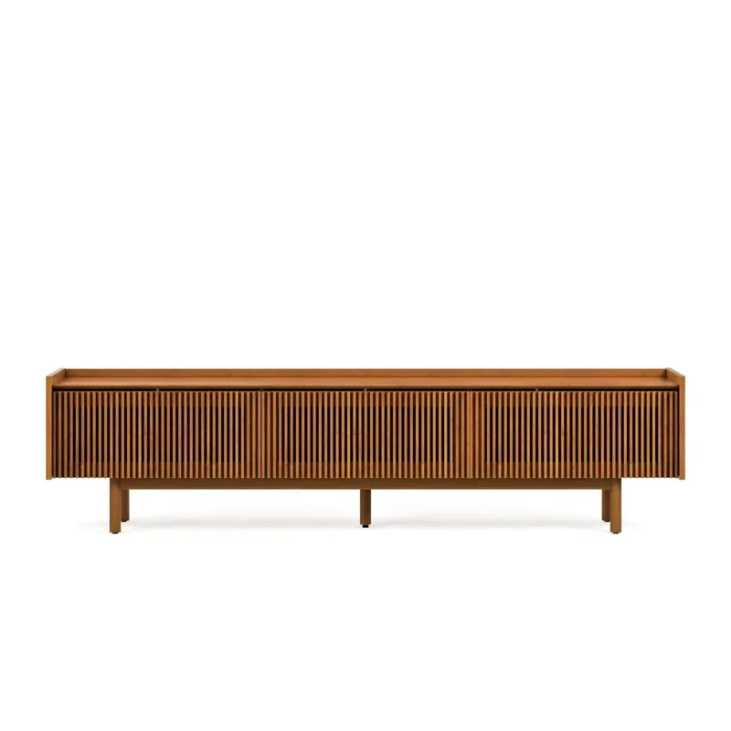 Rack de TV Dune Ripiado 2.2 - Línea Nevada - Marrón en Madera natural - Muebles para TV, Uruguay | Ecowood, vista 4