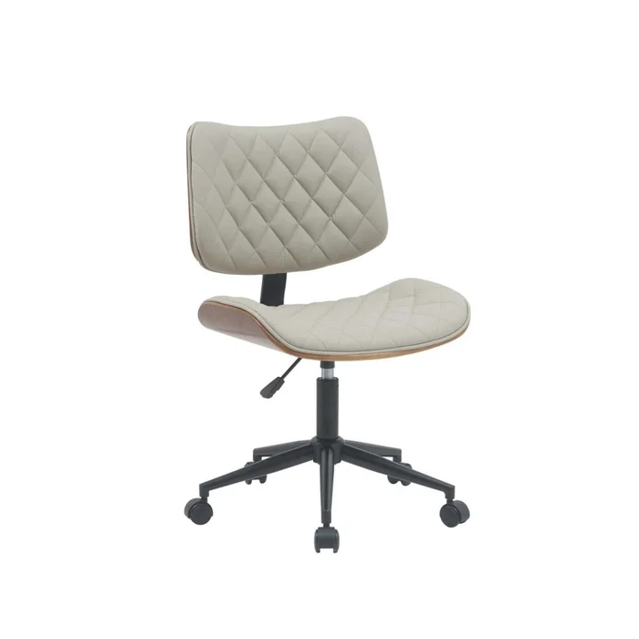 Asiento Oficina Madera-y-pu Natural-beige Elegant en Beige - Escritorios y sillas de escritorio, Uruguay | Divino, vista 2