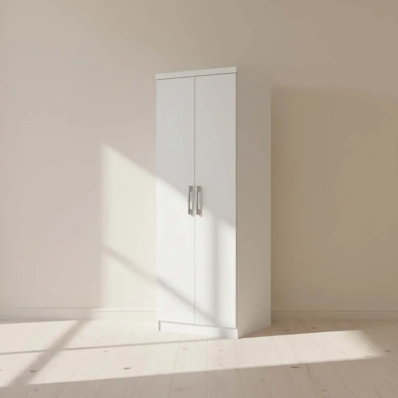 Placard Ropero 2 Puertas Mdp Blanco Multiuso D110 en Blanco - Roperos y placares, Uruguay | Divino