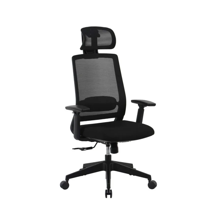 Silla De Oficina Malla-y-metal Negro 2788f-1m en Negro - Escritorios y sillas de escritorio, Uruguay | Divino, vista 2