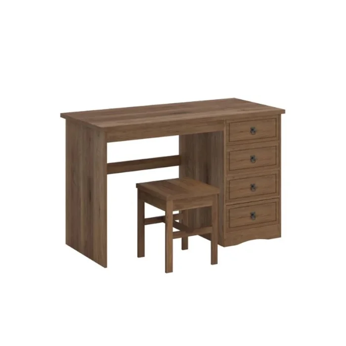 Escritorio 4 Cajones - Linea Monterrey - Nogal en Marrón - Escritorios, Uruguay | Ecowood, vista 2