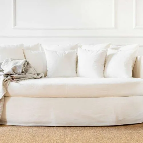 SILLON LUNA - OVAL - TUSSOR OFF WHITE en Off-white - Sillones y sofás, Uruguay | La Iberica