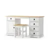 Escritorio - 5 Cajones + 1 Puerta + BANCO - Blanco en Blanco - Escritorios y sillas de escritorio, Uruguay | Rústico Hogar, vista 1 de 4
