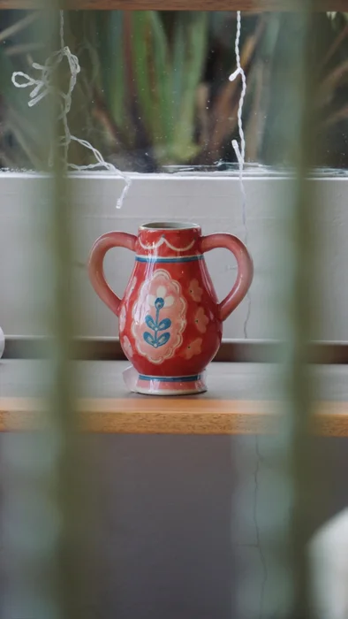 Jarrón Odina rojo - Decoración, Uruguay | Martinika Deco
