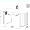 Escritorio Munich Curvo Mesa de Oficina C/1 Cajon 135cm 100% MDF - Escritorios y sillas de escritorio, Uruguay | Balton, vista 3 de 8