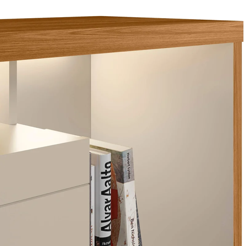 Rack tv Sala Cronos 180cm con tira Led MDF/MDP en Madera natural - Muebles para TV, Uruguay | Balton, vista 11