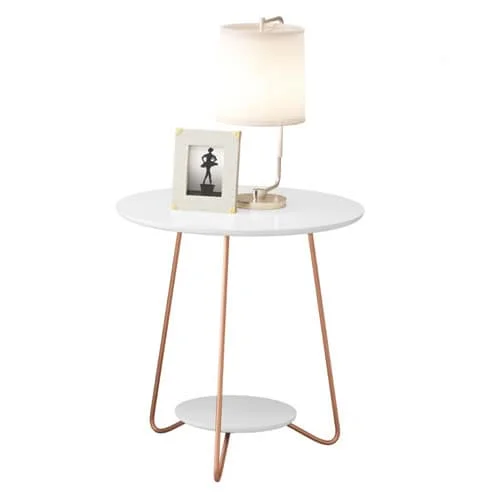 Mesa De Living Mesa Lateral Ratona Linea Retro Blanco - Mesas de living, Uruguay | Lais Muebles, vista 3