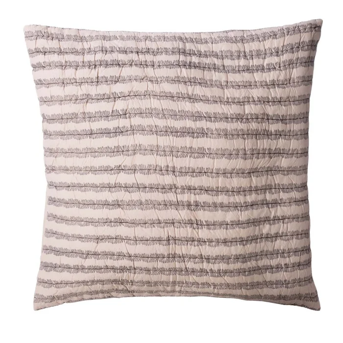 Funda De Almohadón Rivie Algodon Blanco 65*65, Bco/neg Blanco/negro en Beige - Textiles, Uruguay | Divino