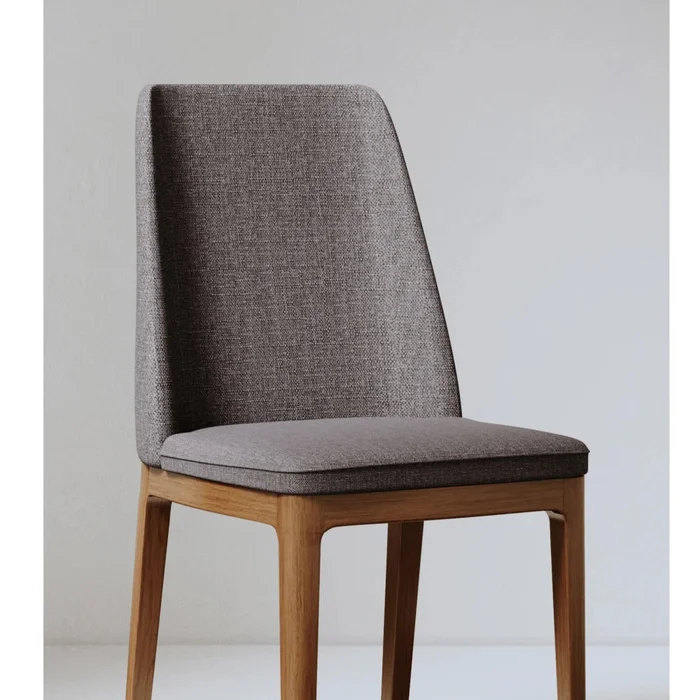 Silla de comedor madera maciza - Línea Manhattan - Lino en Beige - Sillas, Uruguay | Balton, vista 8