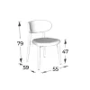 Silla Oli Camel en PU Marrón 425 - Sillas, Uruguay | Arquetipo, vista 8 de 12