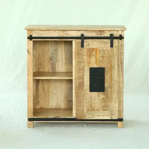 A83C Aparador Bar 90x40x90 en Madera natural - Aparadores y recibidores, Uruguay | Victoriana, vista 3