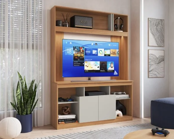 Modular Zamora en Madera natural - Muebles para TV, Uruguay | Palermo Casa Deco, vista 2