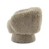 Butaca Tela-premium Marron Poodle Taupe en Beige - Sillones y sofás, Uruguay | Divino, vista 4 de 6