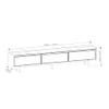 Rack para TV - Maldivas 2.2 - Línea Nevada - Blanco/Natural en Multicolor - Muebles para TV, Uruguay | Ecowood, vista 8 de 8