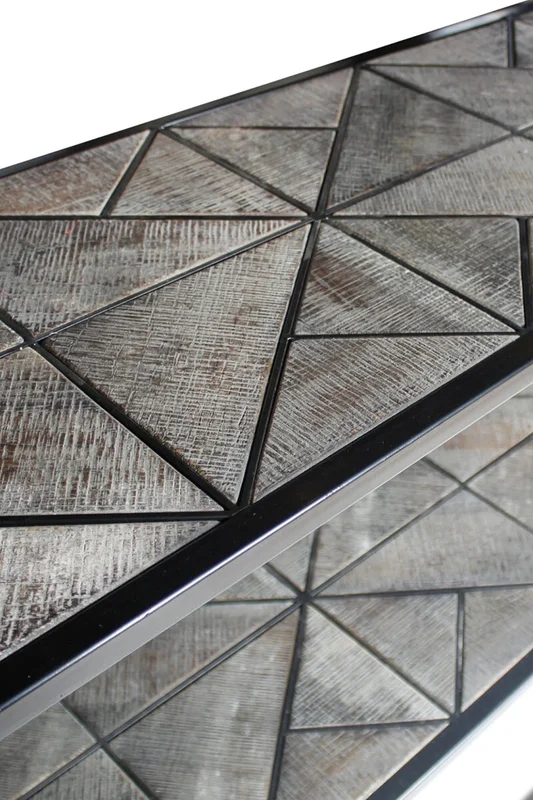 CONSOLA LOMBARDIA FD156-1 ROBLE/METAL 180X40X80H CM en Gris - Aparadores y recibidores, Uruguay | Vinibel, vista 3
