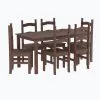 Juego Comedor Mesa 6 Sillas Linea Mexicana Madera en Marrón - Escritorios y sillas de escritorio, Uruguay | Soy Hogar, vista 2 de 4