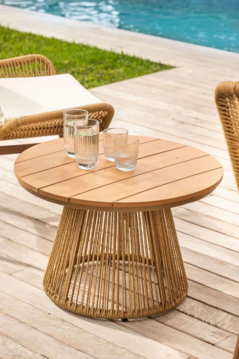 MESA MULTIFUNCION DIAMETRO 66 CMS - EXTERIOR en Madera natural - Muebles para el exterior, Uruguay | La Iberica, vista 11