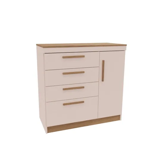 CASTRO- COMODA LILLE 3C 1P BLUSH 1130A-A - Cómodas, Uruguay | Alfa Ventas