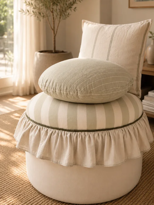 Almohadon Cala en Gris - Textiles, Uruguay | Decilo con Alma, vista 4